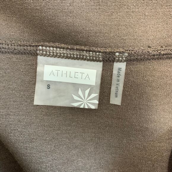 Athleta Strata A-Line Ponte Skirt Women's Sz S Brown Modal Stretch Knee Length - Picture 4 of 6